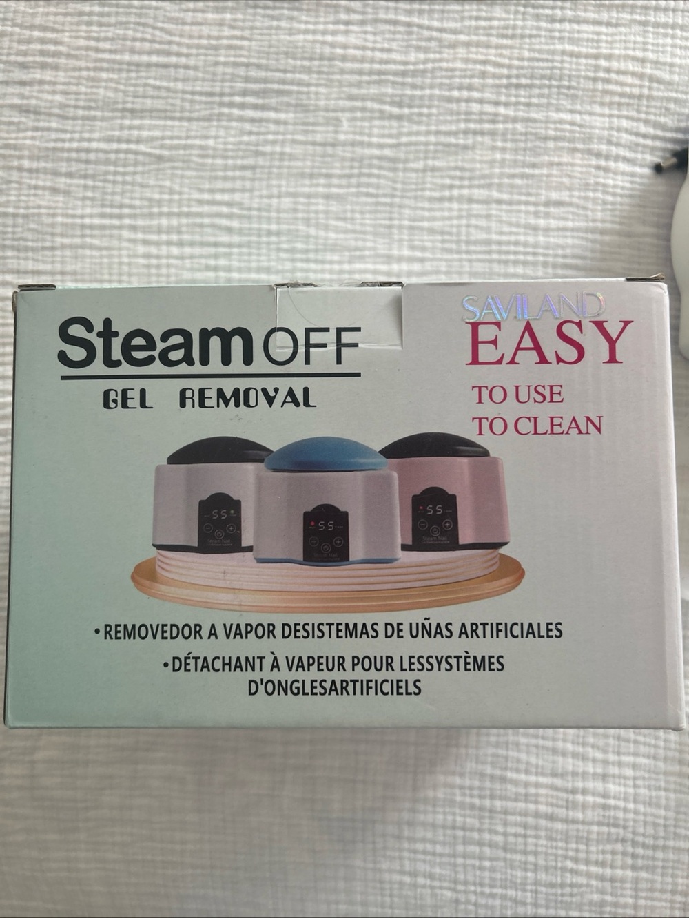 Steam OFF Gel Removal Machine - White with purple Accent